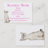 Cute Kitten Visitekaartjes (Voorkant / Achterkant)