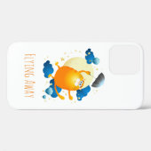 Cute Kitten vliegt met Umbrella Case-Mate iPhone Case (Achterkant (horizontaal))