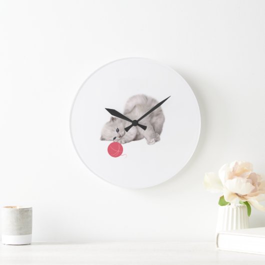 Cute Kitten Wall klok (Huis)