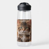 Cute Kitten Waterfles (Voorkant)