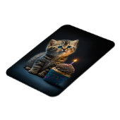Cute Kitten Wishing Happy Birthday Magneet (Linkerzijde)