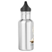 Cute Kitten with Backpack Personalized Waterfles (Links)