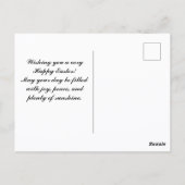  Cute Kitten with Bunny Ears photo Briefkaart (Achterkant)