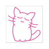 Cute Kitten Zelfinktende Stempel (Design)
