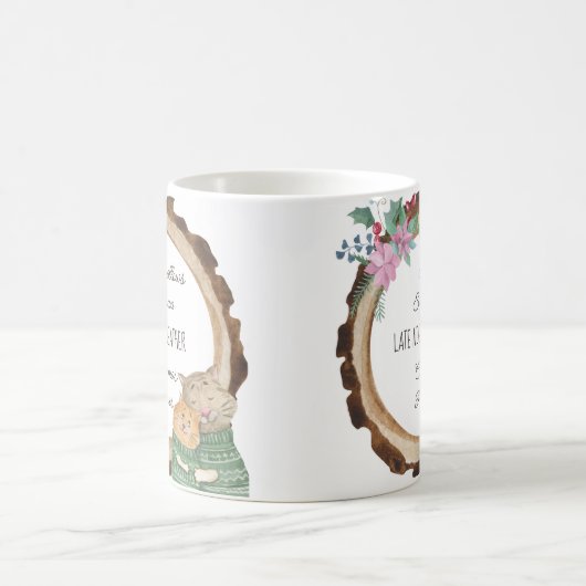 Cute Kittens Aangepaste Favoriete Dingen Winter Koffiemok (Center)