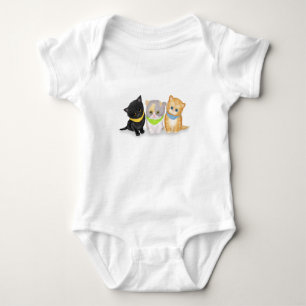 Cute kittens baby romper