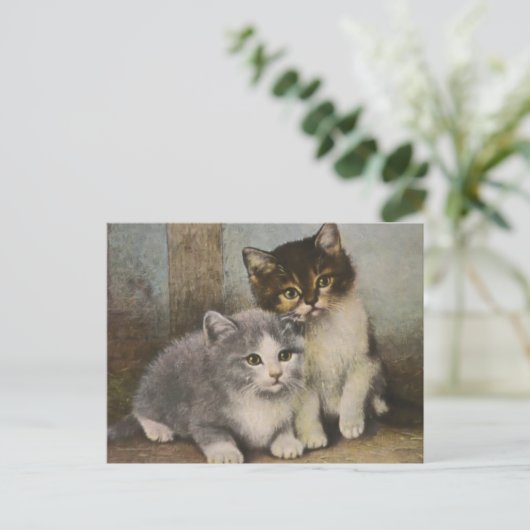 Cute Kittens Briefkaart (Staand voorkant)