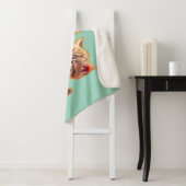 **Cute Kittens Fighting Over a Gift – Funny Christ Sherpa Deken (In situ)