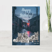 Cute Kittens Foto Birthday Card Kaart (Voorkant)