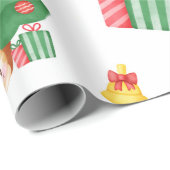 Cute Kittens in de kerstboom Cadeaupapier (Rol Hoek)