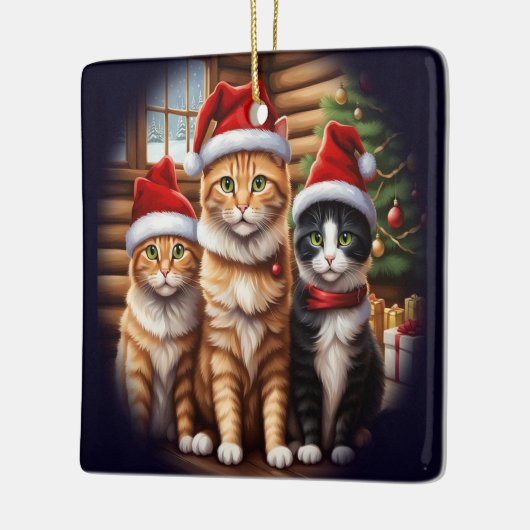 Cute Kittens Keramisch Ornament (Links)