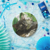 Cute kittens kuddling papieren bordje (Feest)