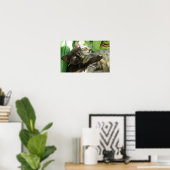 Cute kittens kuddling poster (Thuiskantoor)