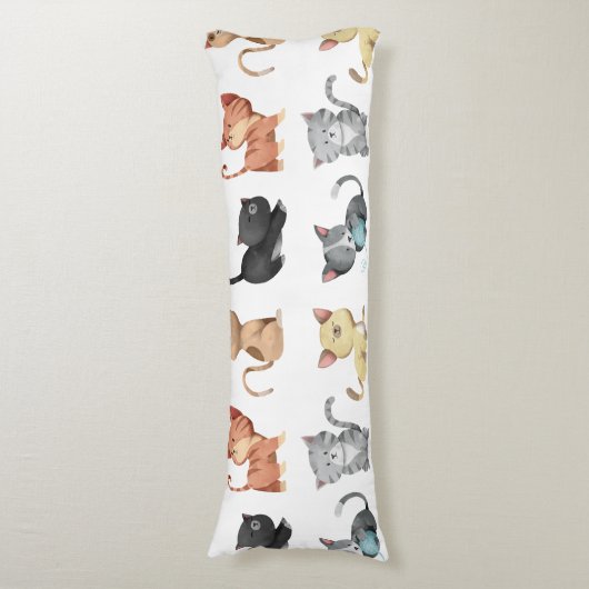 Cute kittens lichaamskussen (Voorkant Verticaal)