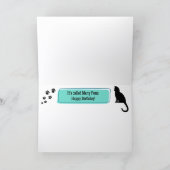 Cute Kittens Many Paws Happy Birthday Kaart (Binnen)