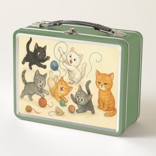 Cute kittens Metal Lunchbox (Voorkant)