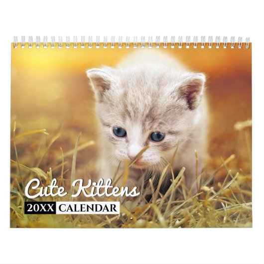Cute Kittens Photo Wall Agenda Kalender (Hoes)