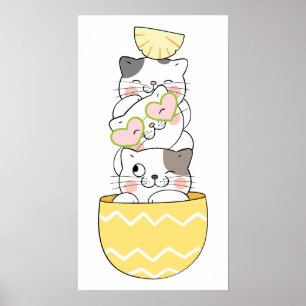 Cute Kittens Poster