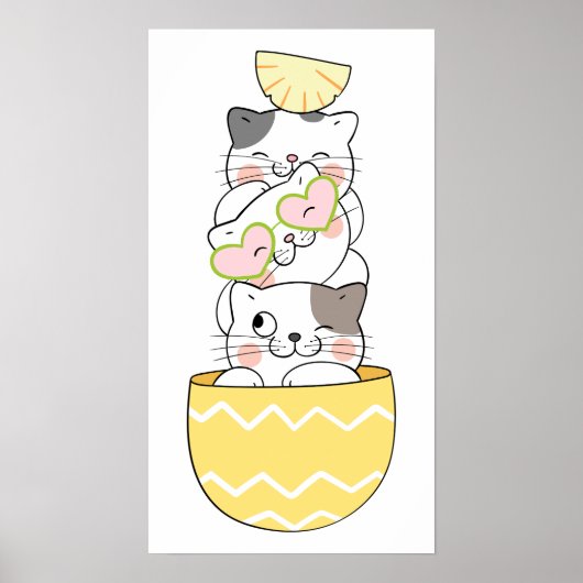 Cute Kittens Poster (Voorkant)