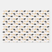 Cute kittens regenboogverjaardagspapier inpakpapier vel (Voorkant 2)