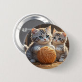 Cute Kittens Ronde Button 5,7 Cm (Voorkant /achterkant)