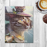 Cute Kittens Sci Fi Travel Animal Puzzle Legpuzzel<br><div class="desc">Puzzle met twee schattige kittens in een Sci Fi reisfantasiewereld,  met (optionele) aangepaste tekst.</div>