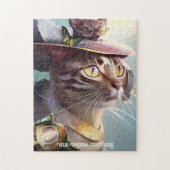 Cute Kittens Sci Fi Travel Animal Puzzle Legpuzzel (Verticaal)