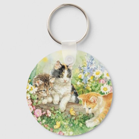 Cute Kittens Sleutelhanger (Voorkant)