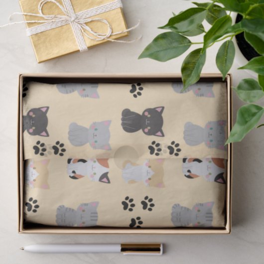 Cute Kittens Tissuepapier (Geschenk)