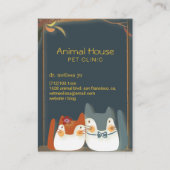 Cute Kittens Veterinarian Visitekaartje (Voorkant)