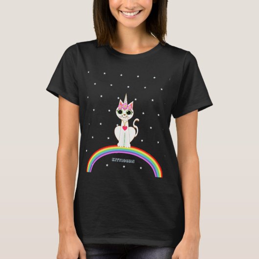 Cute Kitticorn T-shirt (Voorkant)