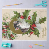 Cute Kittie-kerstontkoppelpapier Tissuepapier (Craft)