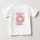 Cute Kitty Baby T-Shirt (Voorkant)