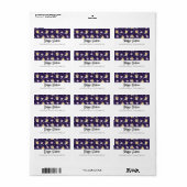 Cute Kitty Cat Astronauten Patroon Etiket (Full Sheet)