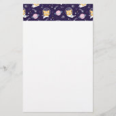 Cute Kitty Cat Astronauts Pattern Briefpapier (Voorkant)