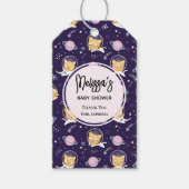 Cute Kitty Cat Astronauts Pattern Event Dank u Cadeaulabel (Voorkant)