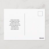 Cute Kitty Cat Astronauts Pattern Hartelijk dank Briefkaart (Achterkant)