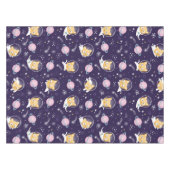 Cute Kitty Cat Astronauts Pattern Tafelkleed (Voorkant (Horizontaal))