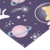 Cute Kitty Cat Astronauts Pattern Tafelkleed (Gekanteld)