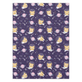 Cute Kitty Cat Astronauts Pattern Tafelkleed (Voorkant)