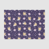 Cute Kitty Cat Astronauts Pattern Tissuepapier (Voorkant)