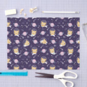 Cute Kitty Cat Astronauts Pattern Tissuepapier (Craft)