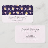 Cute Kitty Cat Astronauts Pattern Visitekaartje (Voorkant / Achterkant)