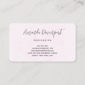 Cute Kitty Cat Astronauts Pattern Visitekaartje (Achterkant)