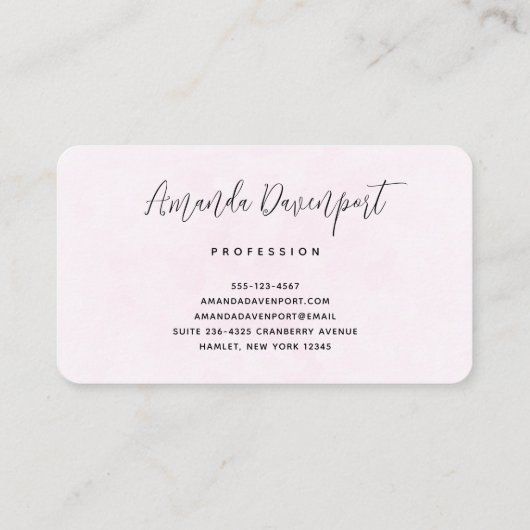 Cute Kitty Cat Astronauts Pattern Visitekaartje (Achterkant)