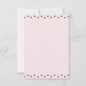 Cute Kitty Cat Birthday Hartelijk dank Bedankkaart (Achterkant)