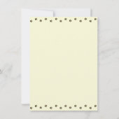 Cute Kitty Cat Birthday Uitnodiging (Achterkant)