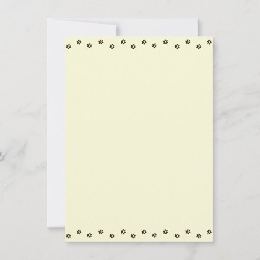 Cute Kitty Cat Birthday Uitnodiging (Achterkant)