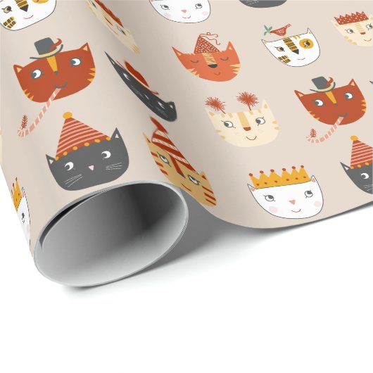 Cute Kitty Cat Cadeaupapier (Rol Hoek)