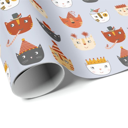Cute Kitty Cat Cadeaupapier (Rol Hoek)